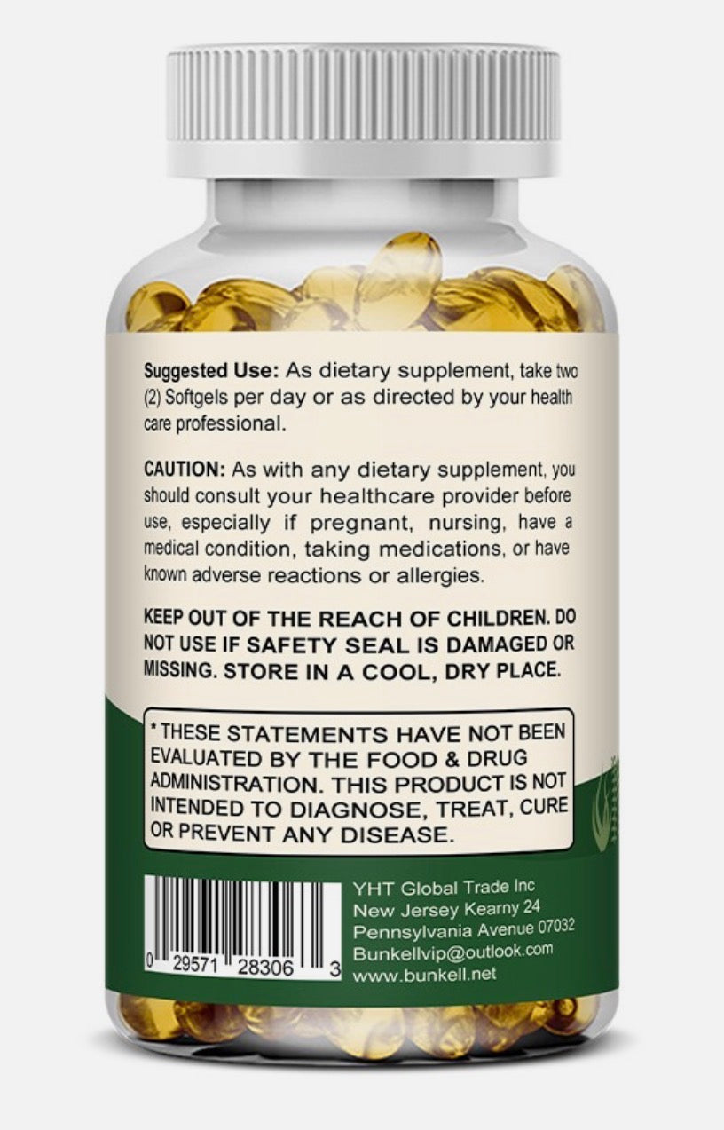 Vegan Omega 3 Algae Oil, with DHA & EPA, Heart, Brain, and Eye Health, Fish Oil Alternative, 30/60/120 Softgel Capsules, Non-GMO