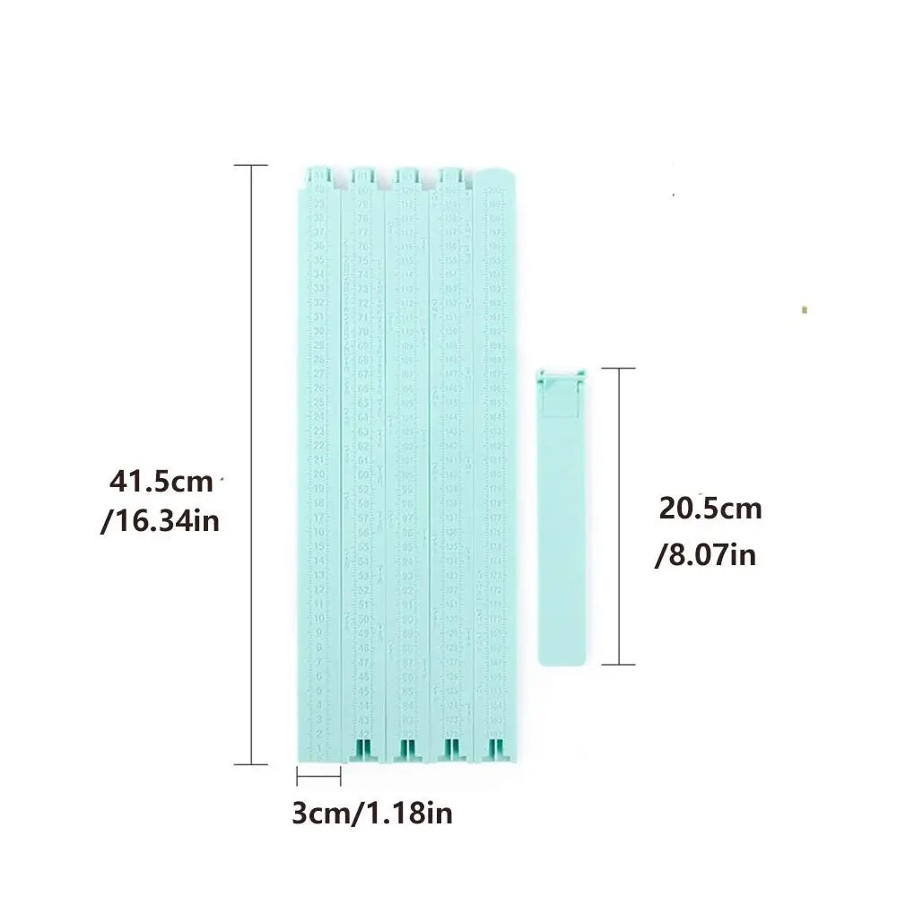 0-2M Height Ruler Sliding Measuring Wall Sticker Baby Growth Chart High Precision Foldable Height Measurement Guage Meter