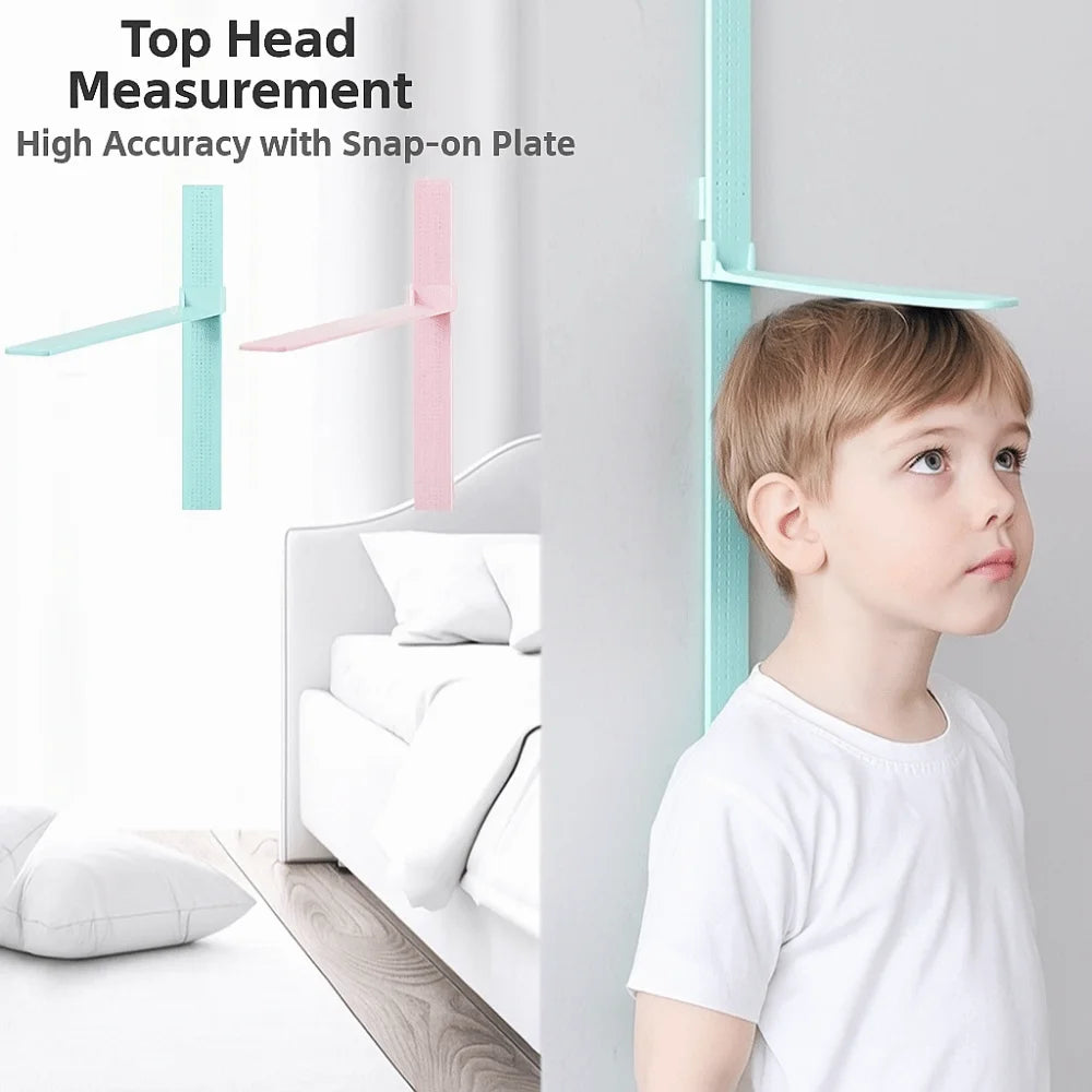 0-2M Height Ruler Sliding Measuring Wall Sticker Baby Growth Chart High Precision Foldable Height Measurement Guage Meter