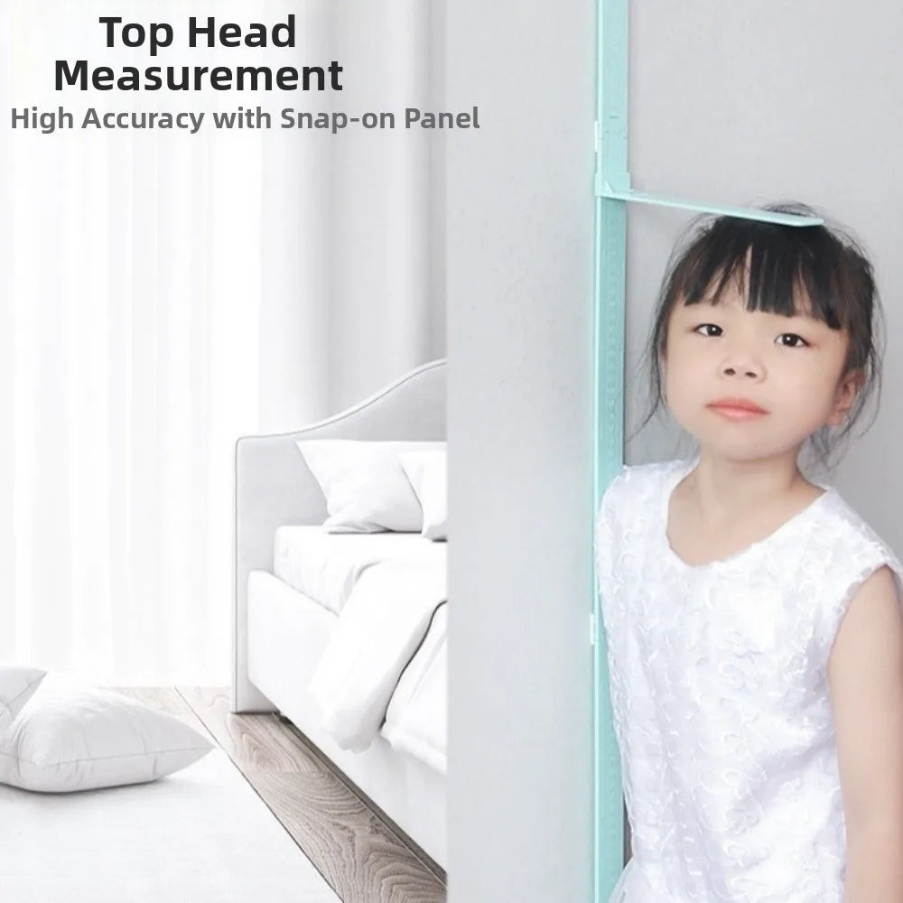 0-2M Height Ruler Sliding Measuring Wall Sticker Baby Growth Chart High Precision Foldable Height Measurement Guage Meter