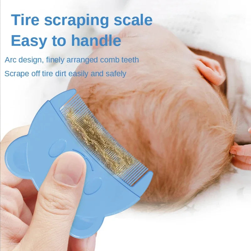 New Baby Care Accessories Fetal Head Fat Comb Infant Bathing Soft Comb Newborn Hair Cleaning Supplies Infant Comb Head Massager